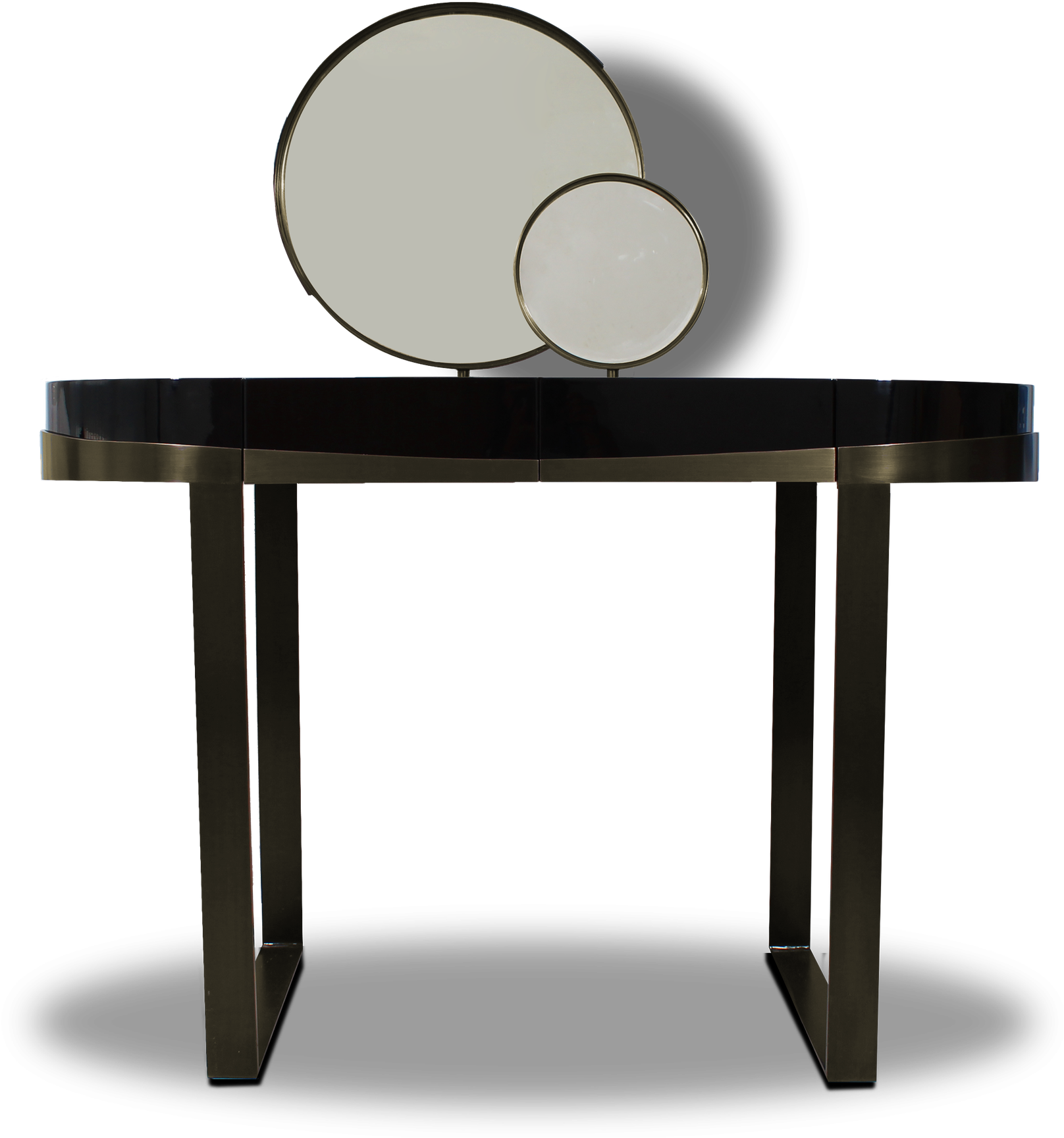 Modern Black Dressing Tablewith Mirror