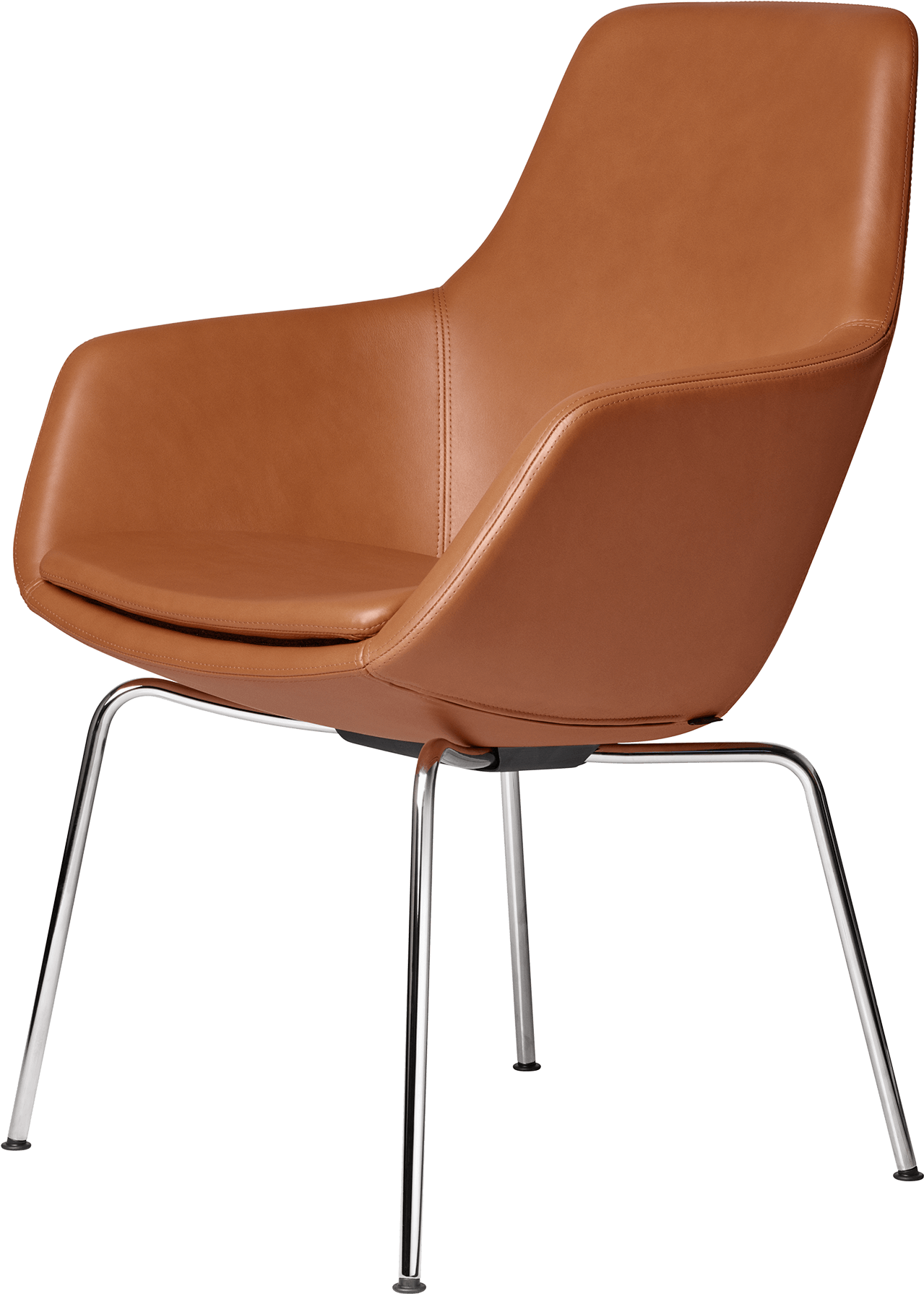 Modern Brown Leather Chair