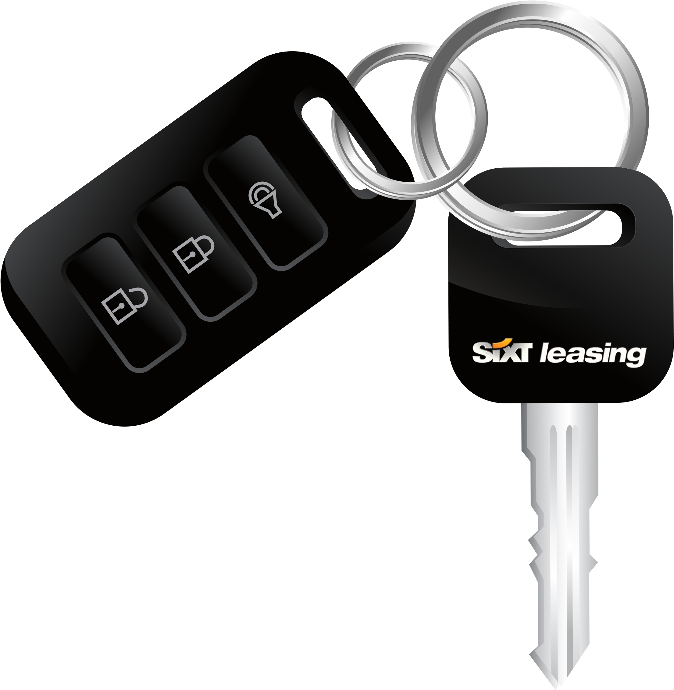 Modern Car Key Foband Key Ring