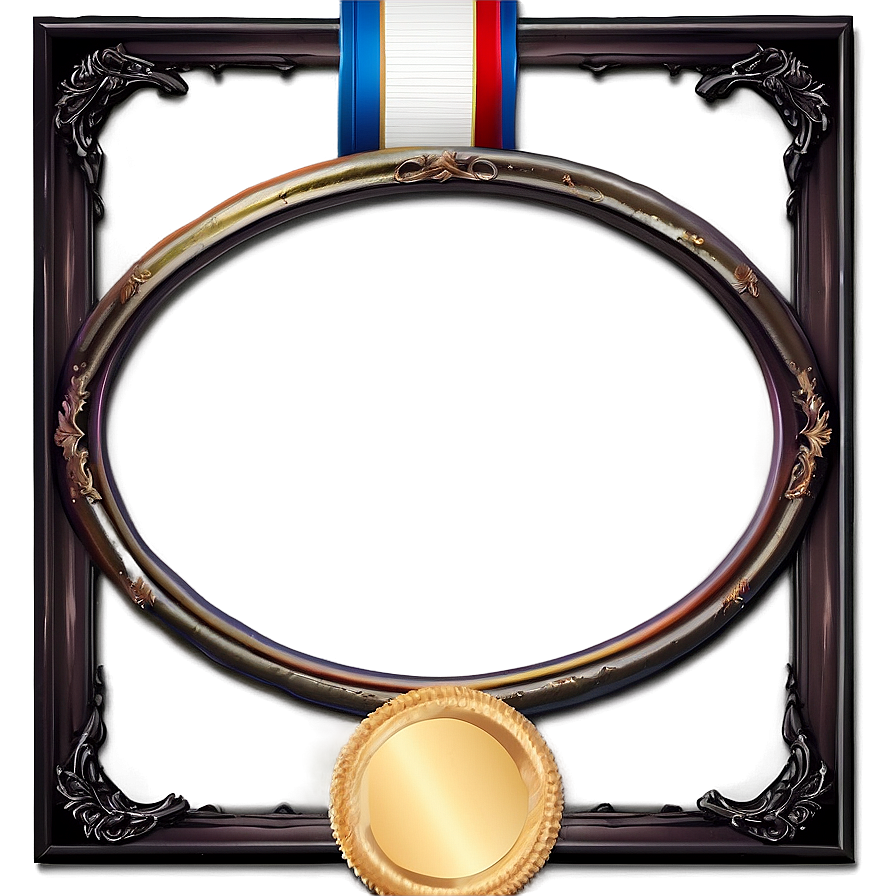 Modern Certificate Frame Png 06262024