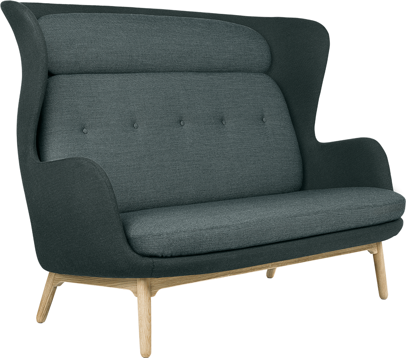 Modern Charcoal Sofawith Wooden Legs.png