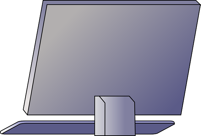 Modern Computer Monitor Vector Illustration