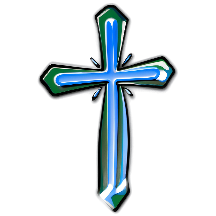 Modern Cross Outline Png 32