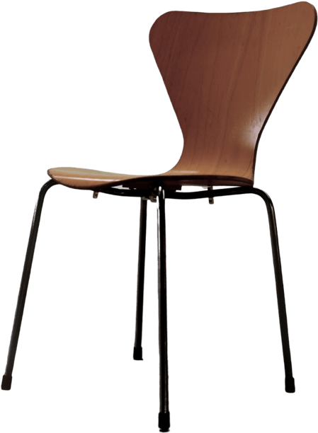 Modern Design Wooden Chair Transparent Background.png