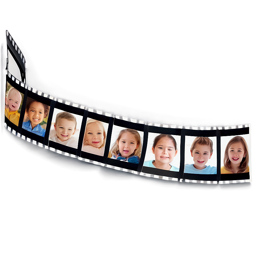 Modern Digital Photo Strip Png Pvk