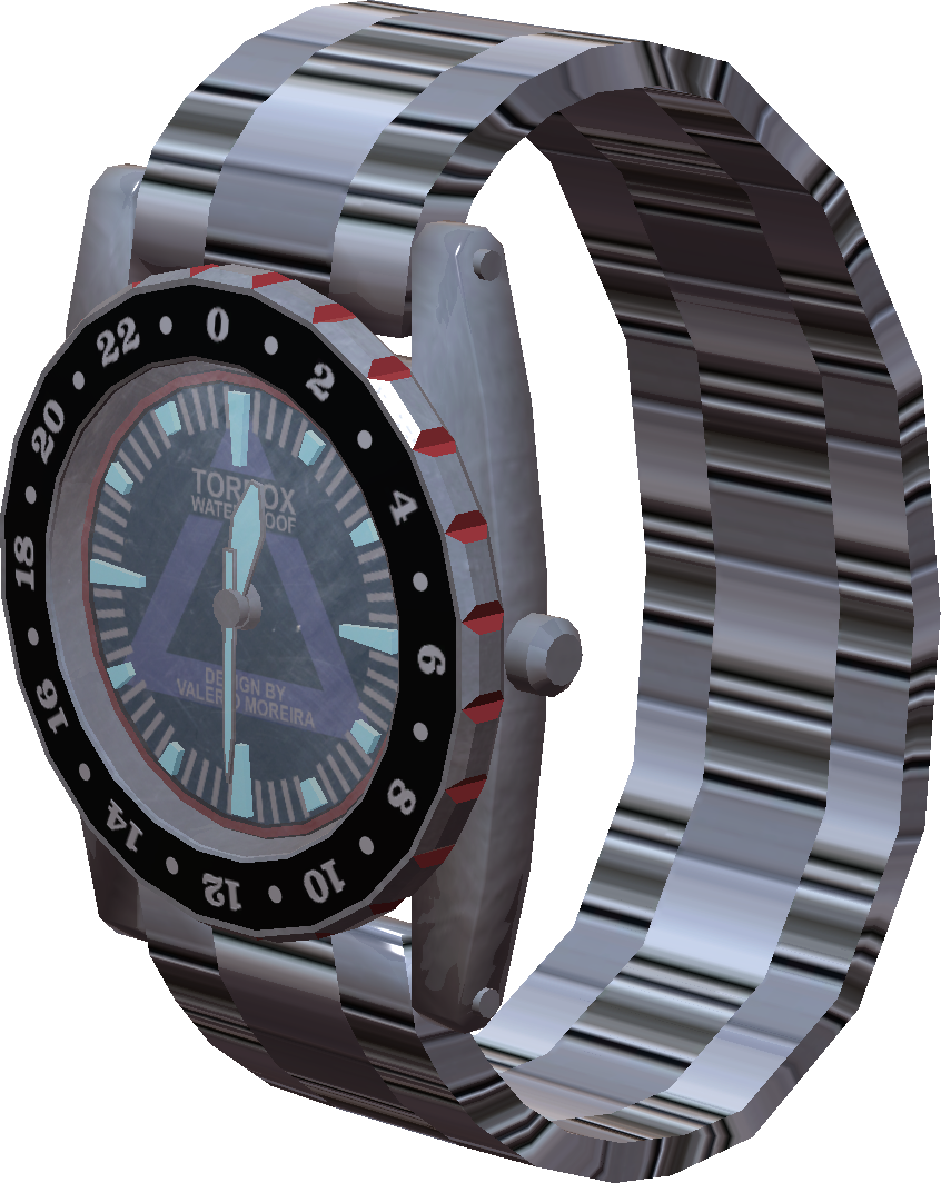 Modern Dive Watch3 D Render