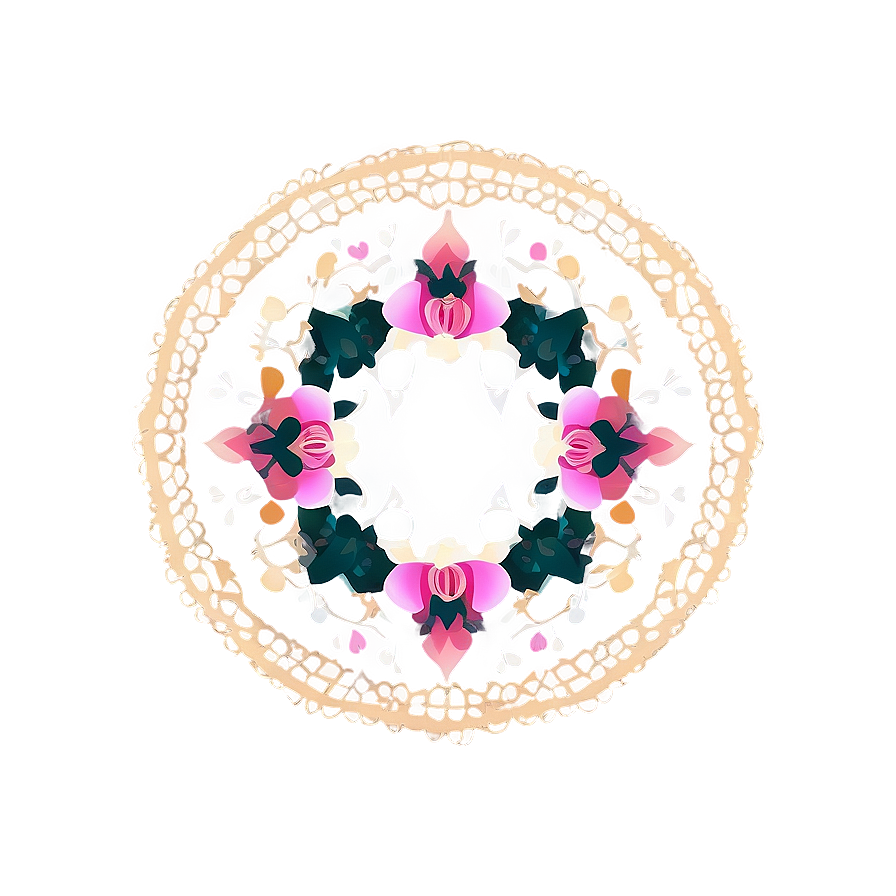 Modern Doily Design Png Icw39