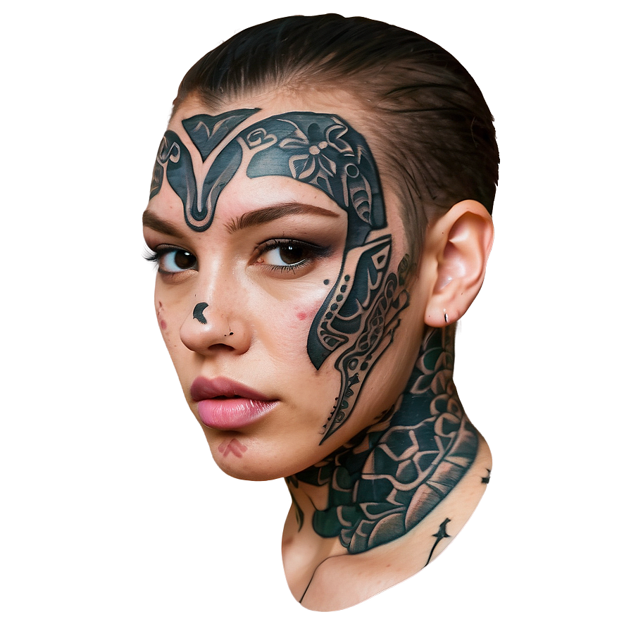 Modern Face Tattoo Ideas Png Ppc