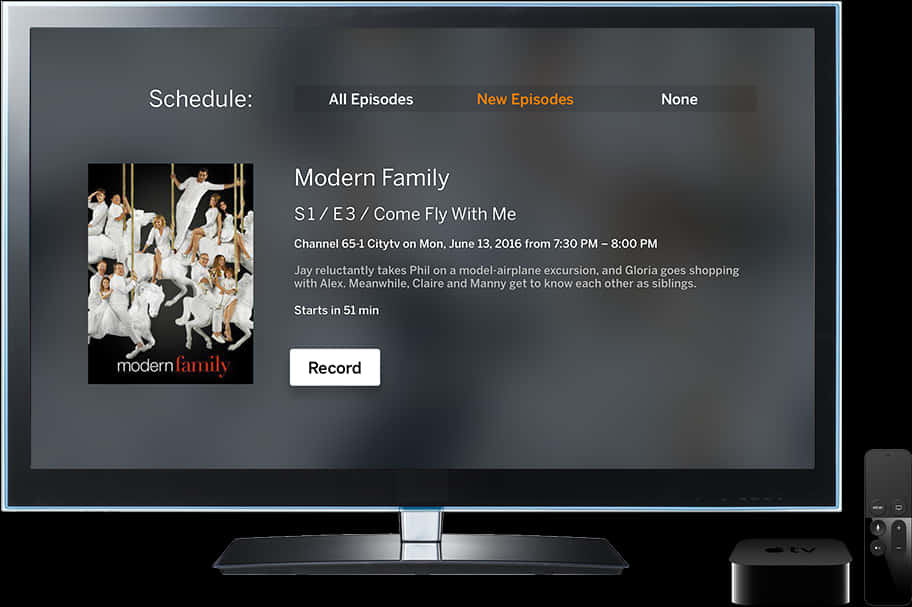 Modern Family T V Schedule Interface