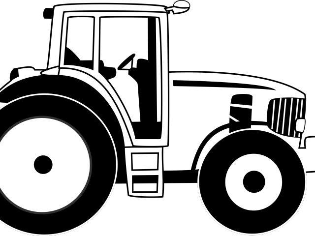 Modern Farm Tractor Illustration