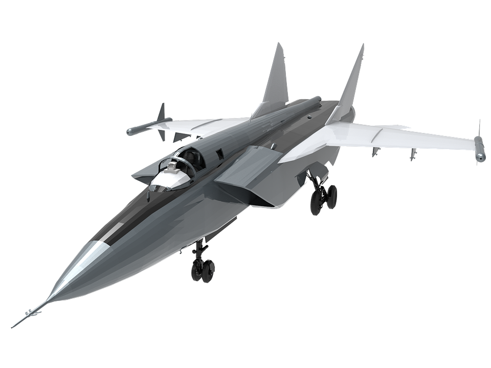 Modern Fighter Jet Isolated