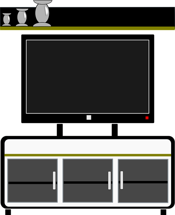 Modern Flat Screen T V Setup