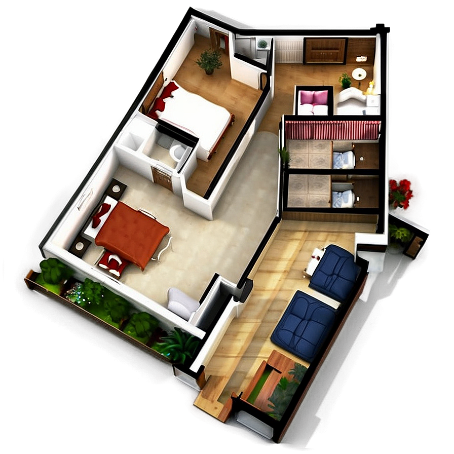 Modern Floor Plan Png Hjm