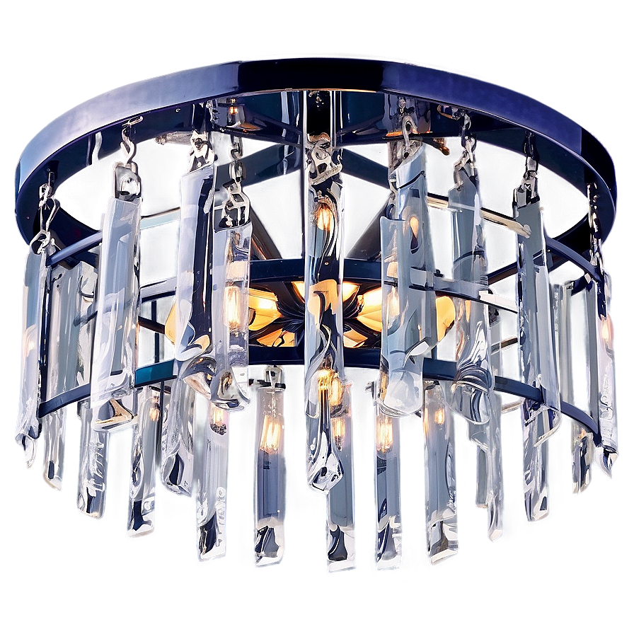 Modern Flush Mount Chandelier Png 06282024