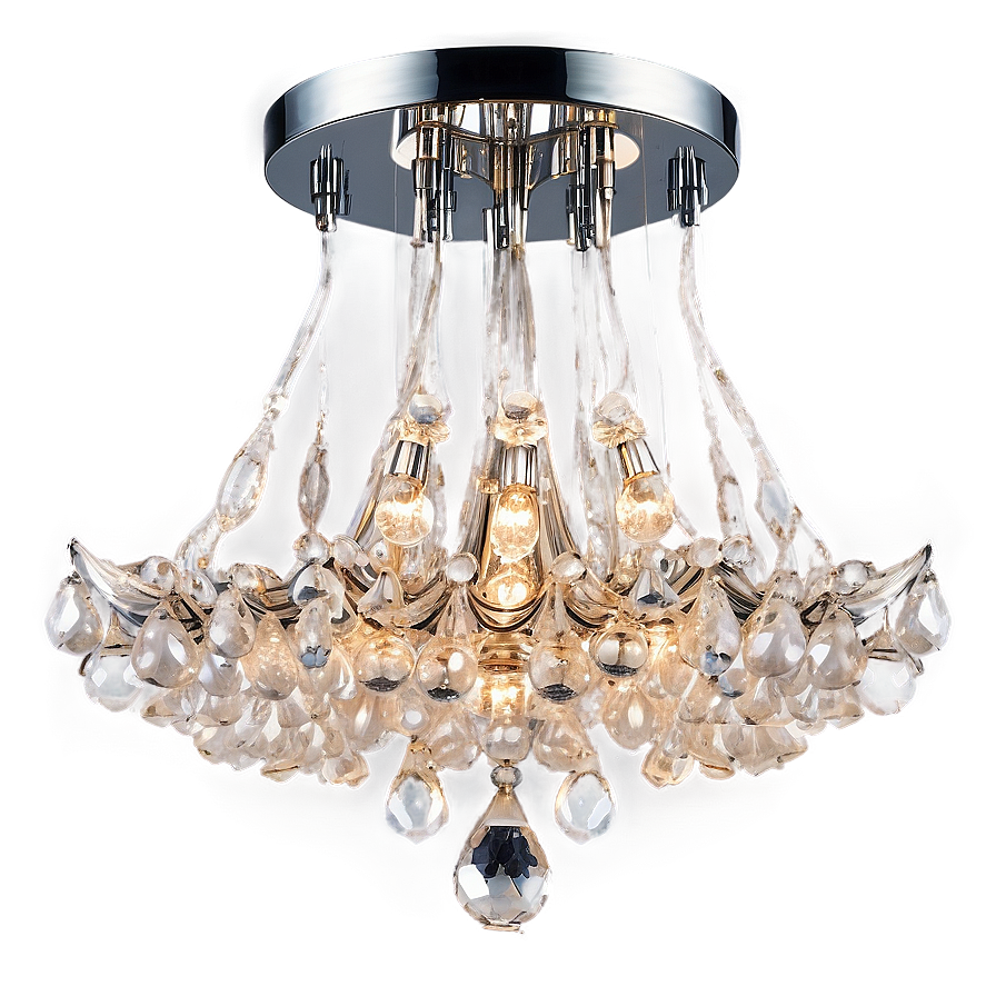 Modern Flush Mount Chandelier Png 90