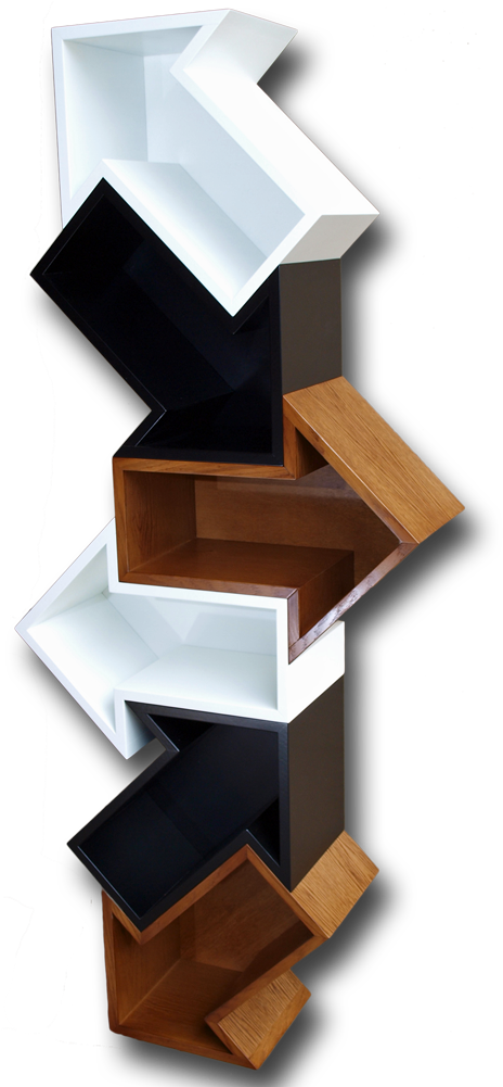 Modern Geometric Bookshelf