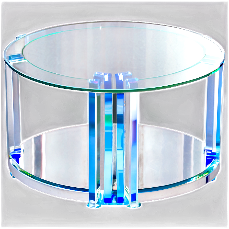 Modern Glass Round Table Png 06132024