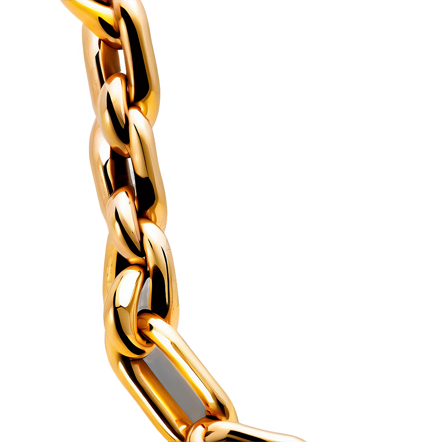 Modern Gold Chain Png 83