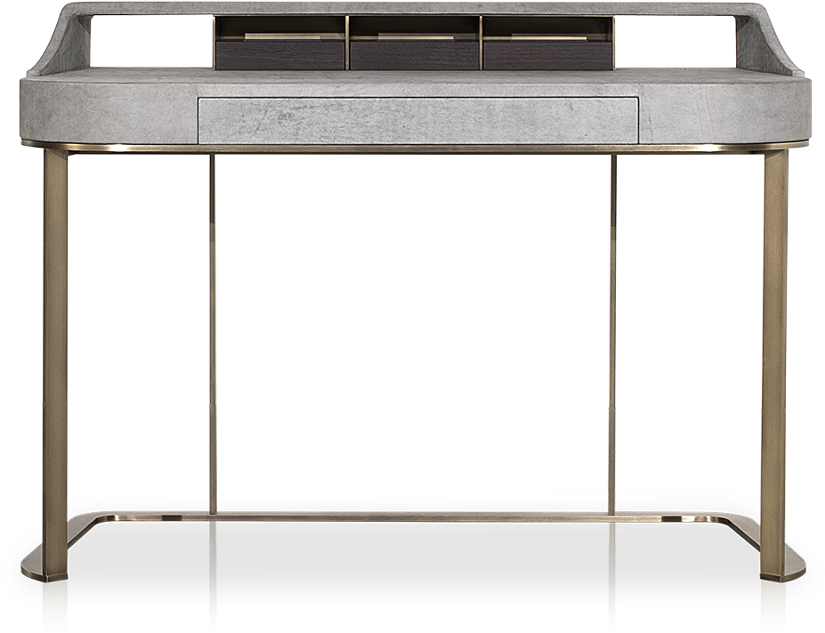 Modern Gray Dressing Tablewith Drawers