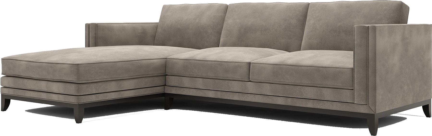 Modern Grey Sectional Sofawith Chaise