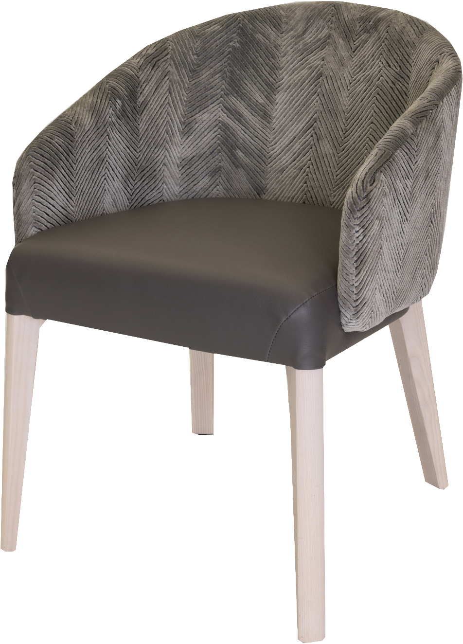 Modern Herringbone Accent Chair