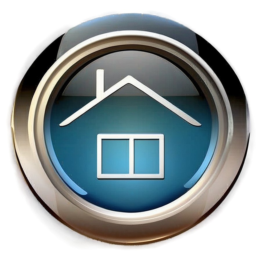 Modern Home Button Design Png 94