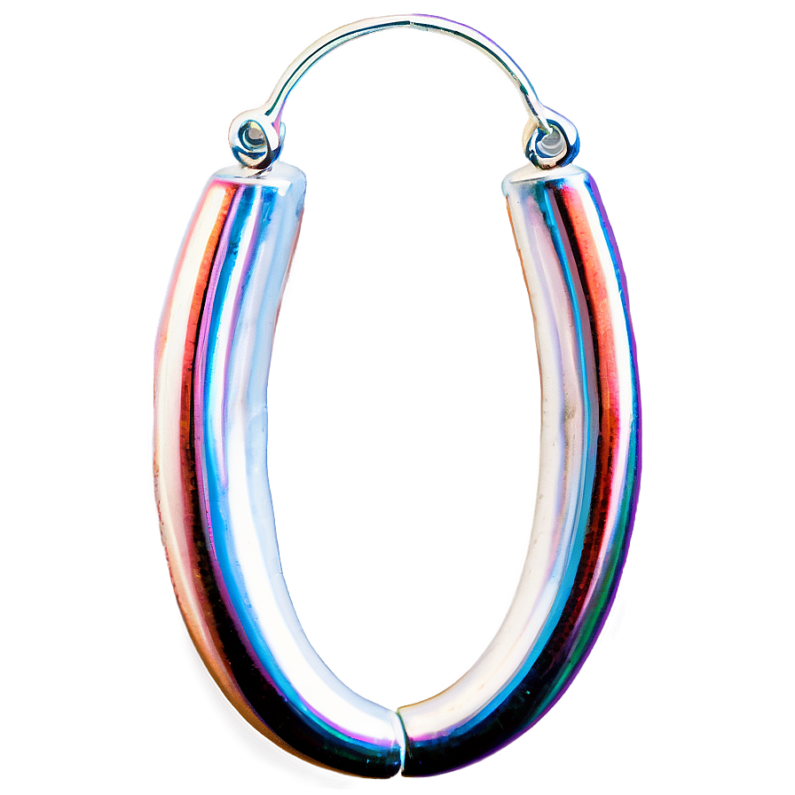 Modern Hoop Earring Png Bel92