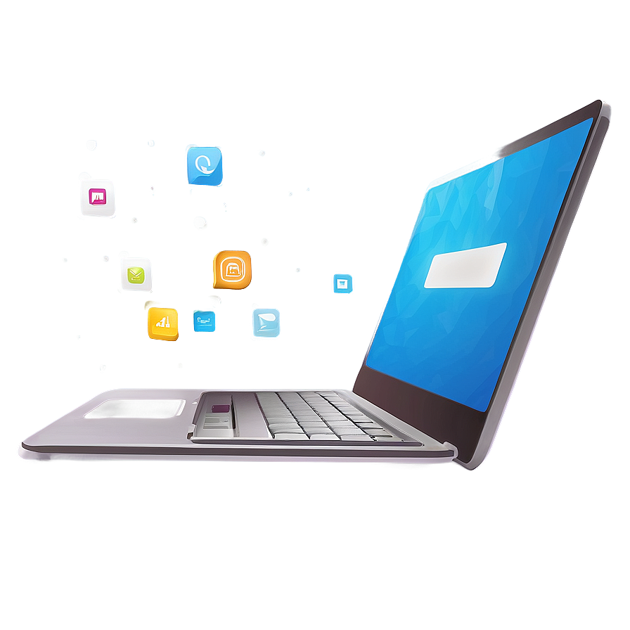 Modern Laptop Illustration Png Ncb83