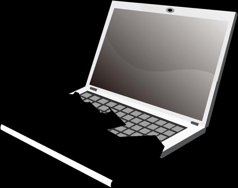 Modern Laptop Vector Illustration