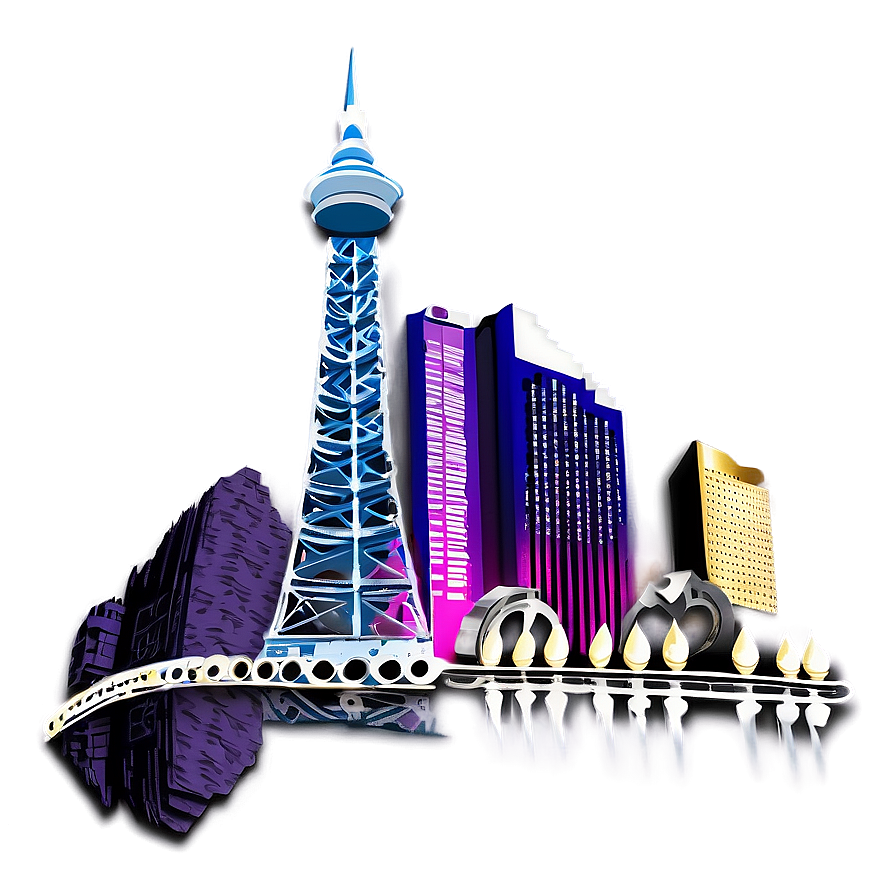 Modern Las Vegas Skyline Png 06252024