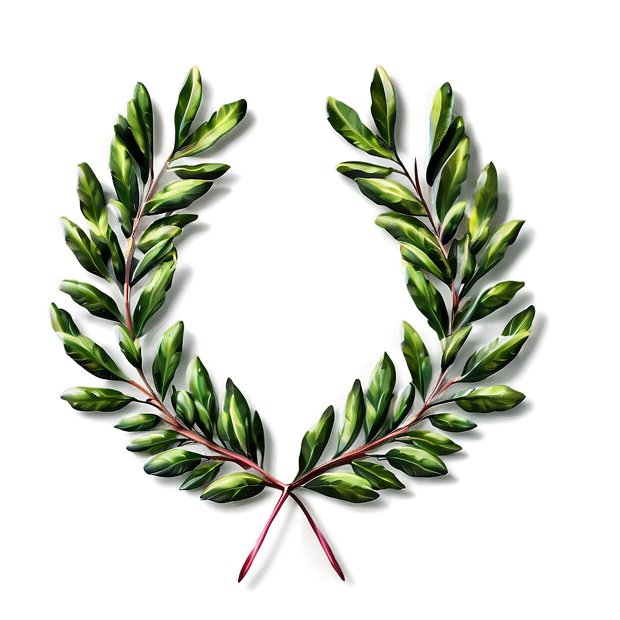 Modern Laurel Wreath Png 06262024