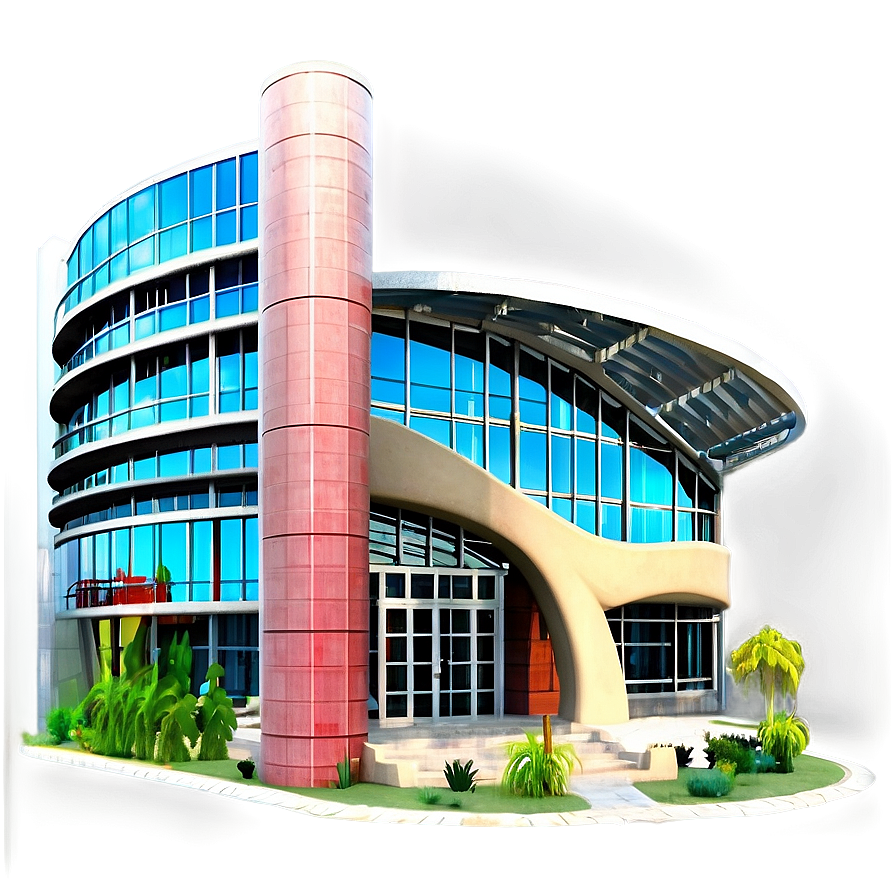 Modern Library Building Png Uta76