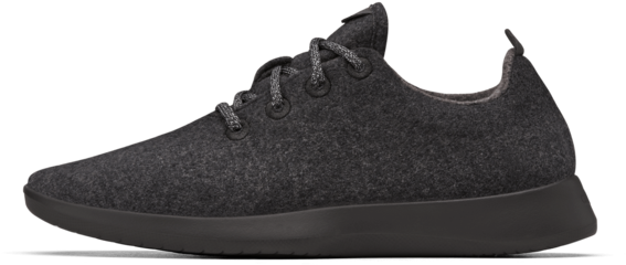 Modern Mens Charcoal Wool Sneaker