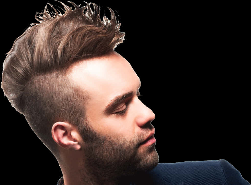 Modern Mens Hairstyle Side Profile