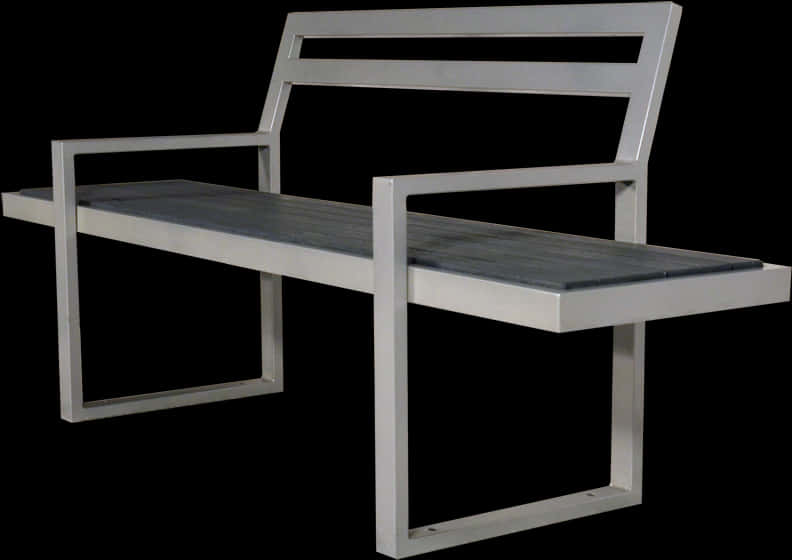 Modern Metal Park Bench Design