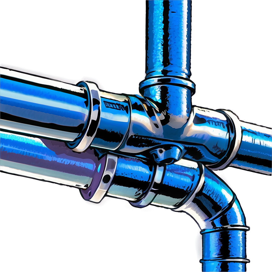 Modern Metal Plumbing Pipe Png Feu