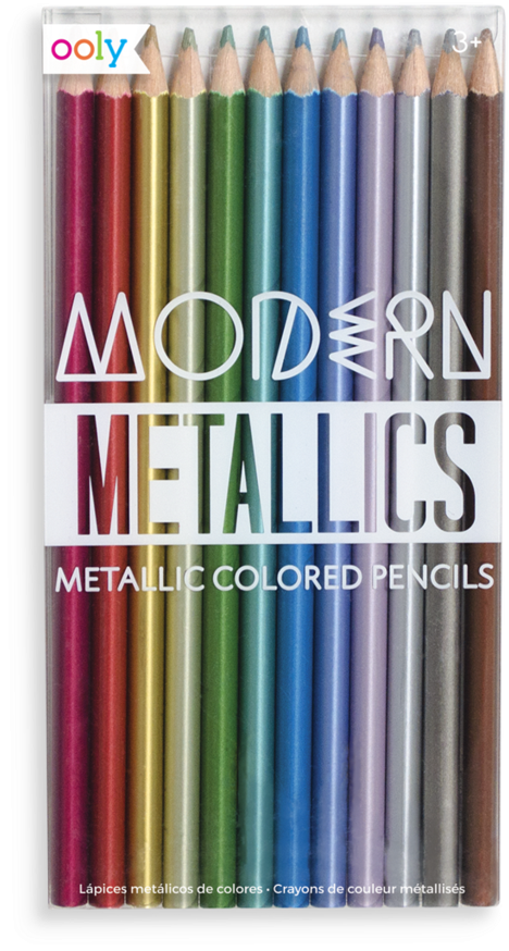 Modern Metallics Colored Pencils Packaging