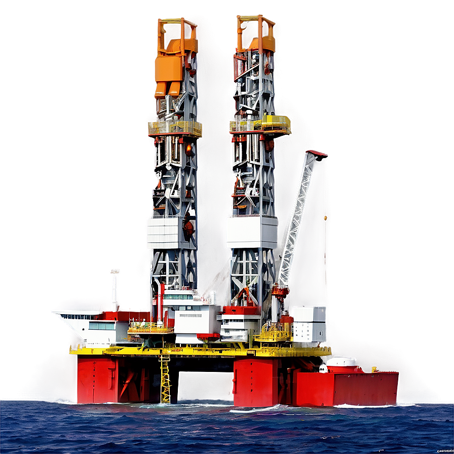 Modern Offshore Drilling Rig Png Agp37