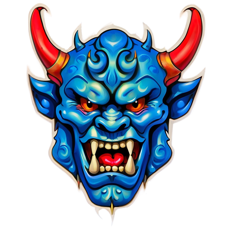 Modern Oni Tattoo Design Png 06122024