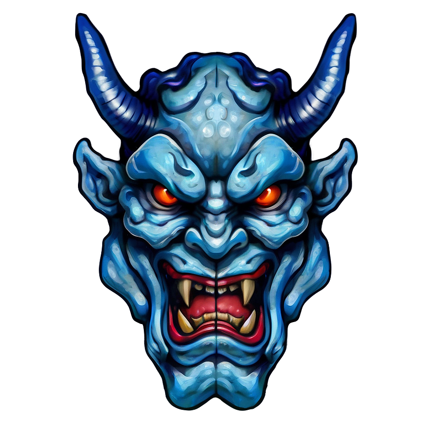 Modern Oni Tattoo Design Png Gde