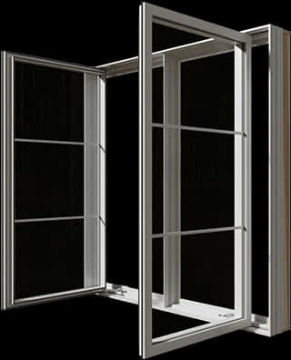 Modern Open Casement Window