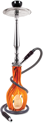 Modern Orange Hookah