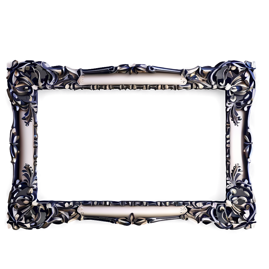 Modern Ornate Frame Png Dxr17