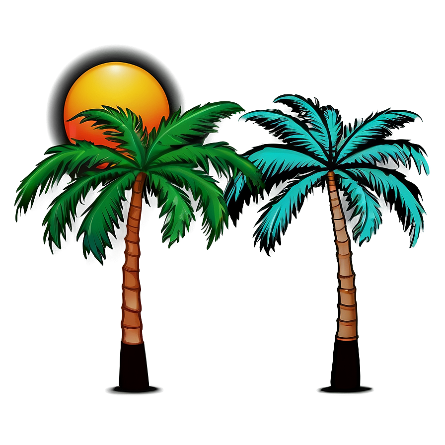 Modern Palm Tree Emoji Png Bal96