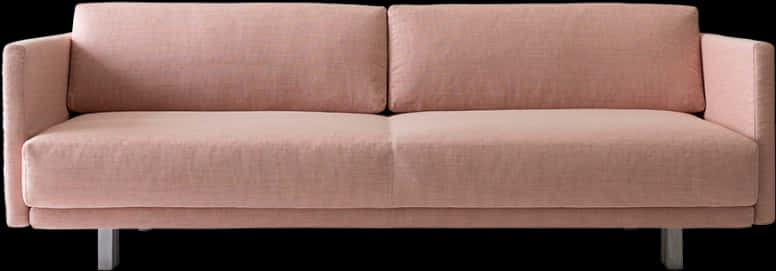 Modern Pink Fabric Couch