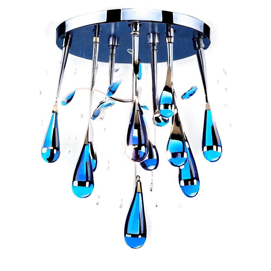 Modern Raindrop Chandelier Png Hpa