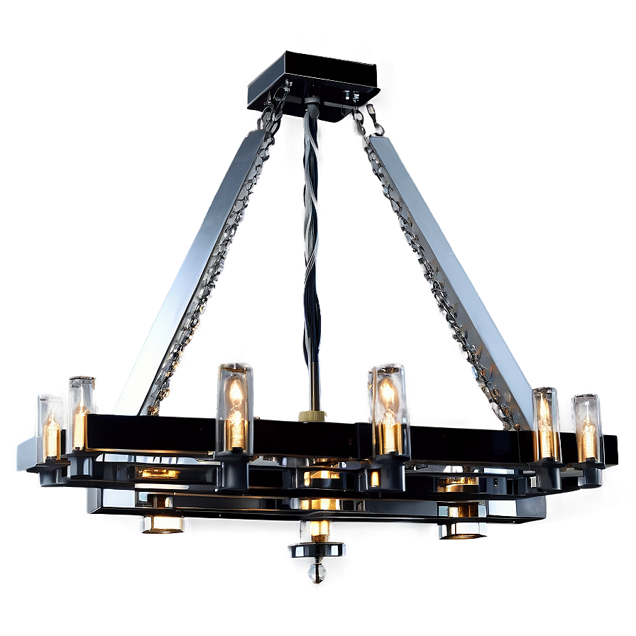 Modern Rectangular Chandelier Png 06282024