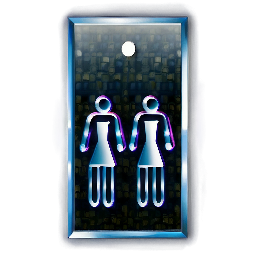 Modern Restroom Sign Png 06212024