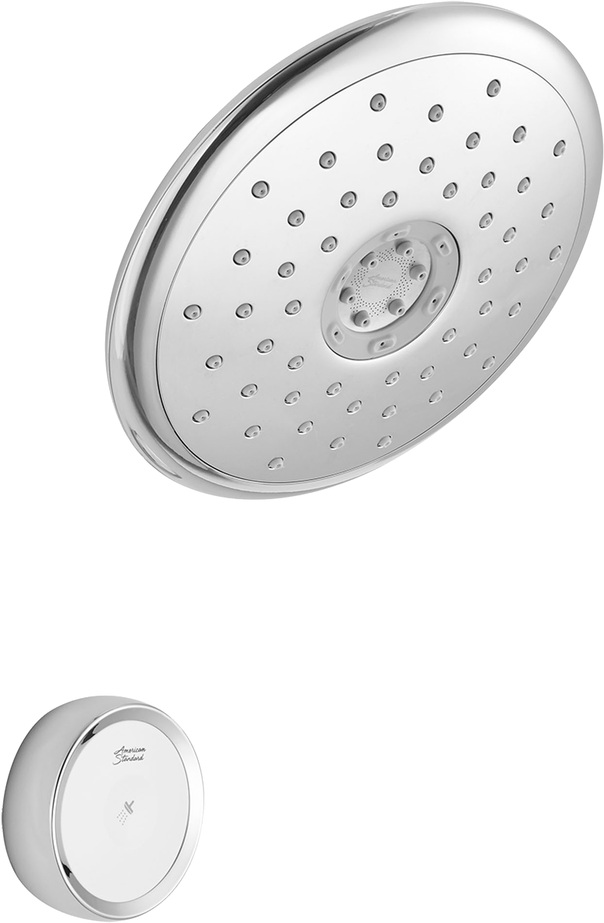 Modern Showerheadand Control Knob