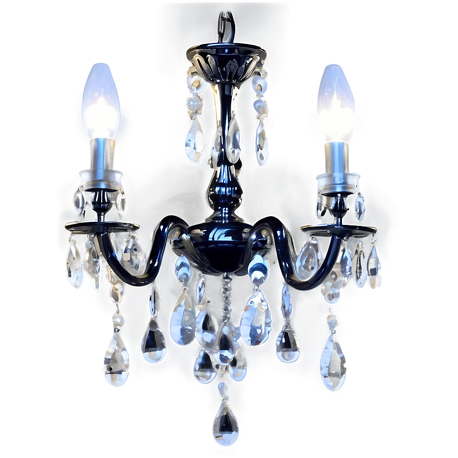 Modern Silver Chandelier Png 1